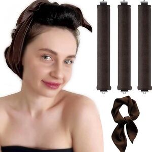Heatless Hair Curling Rods Set of 3 NWT